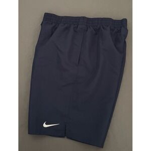 Nike Athletic Shorts Mens Size Large Blue Drawstring Pocket Lined Pull On